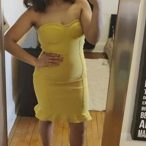 Yellow Bandage Dress